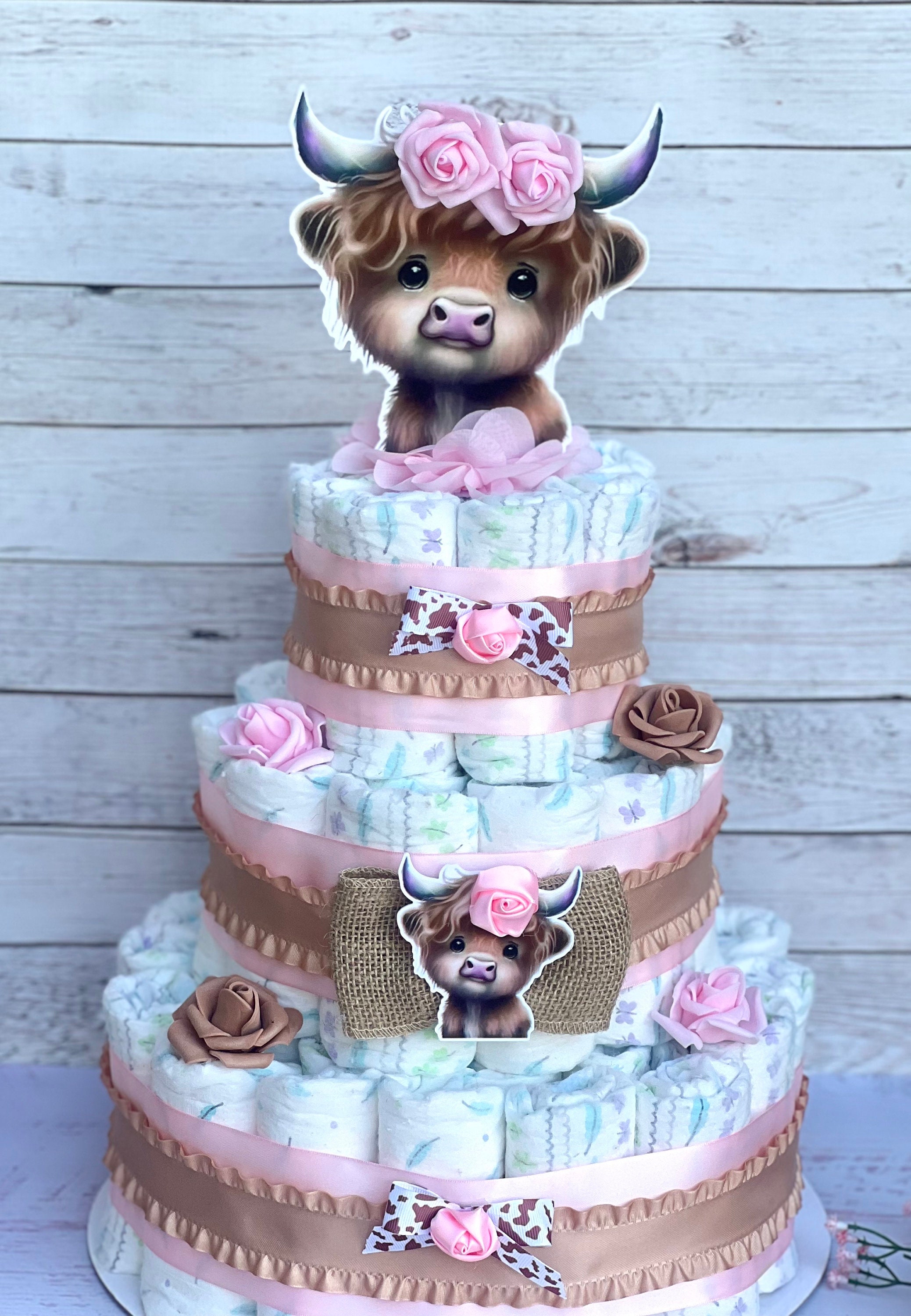 Girl Cow Print Cow Baby Shower Decorations Farm Party Decor, Farm Animals  Cutout Decor, Cow Party Supplies