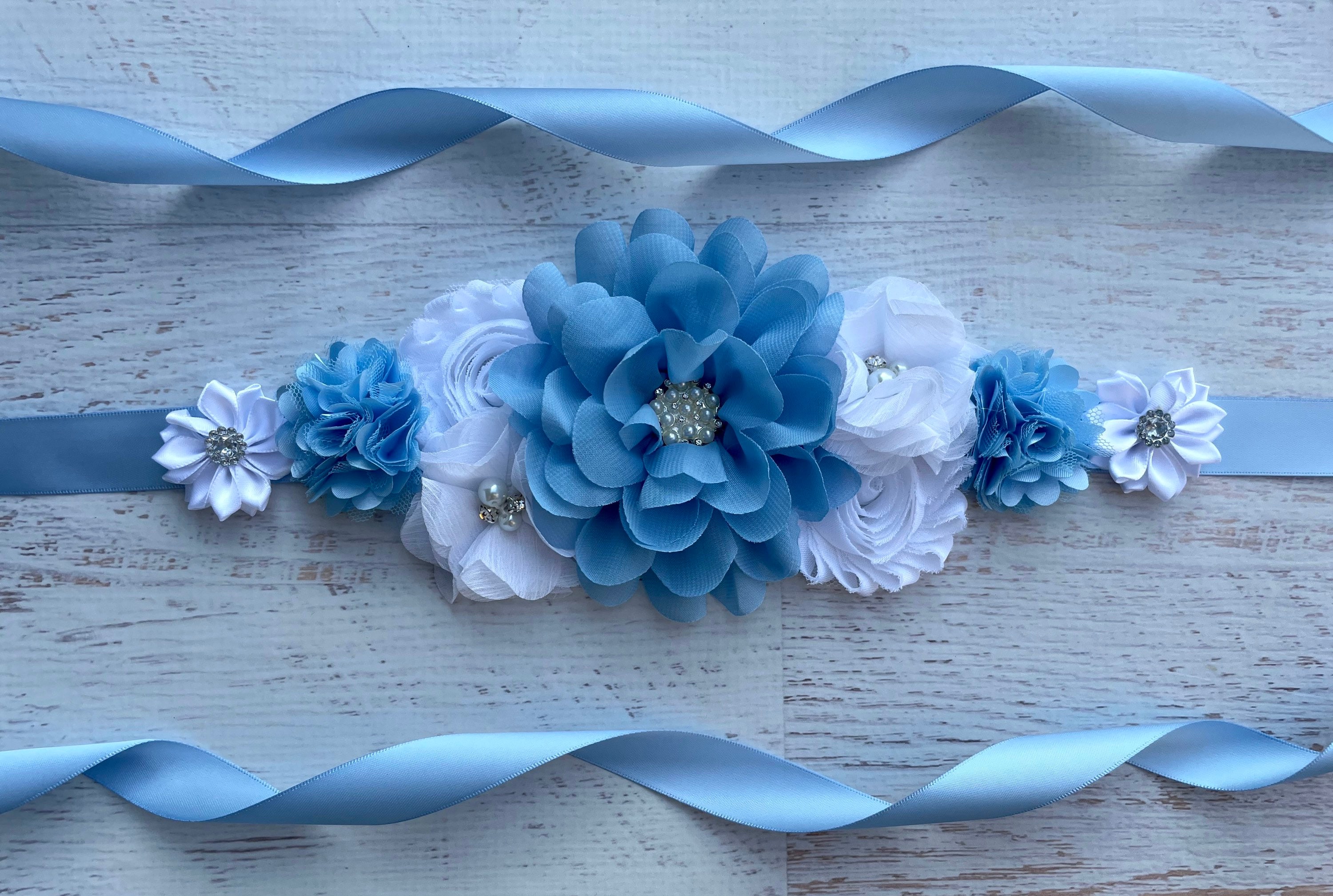 Maternity sash set 397 Custom Name Teddy Bear Baby Shower Maternity Sash – Bump  main image 3