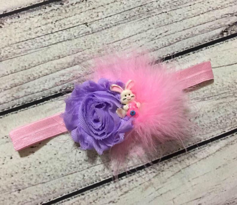 Easter headband Easter Baby Headband Easter Bunny Headband Easter Headbands Easter hairbow Pink Lavender Easter headband baby toddler girl