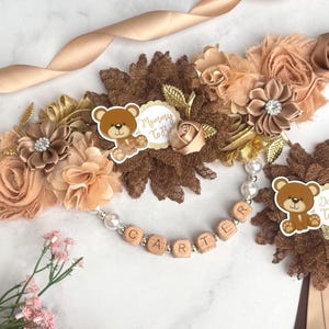 Can Bearly Wait Sash - Etsy display picture 1