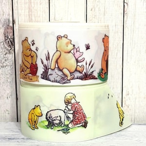 7/8” or 1 1/2” or 3” Classic Winnie The Pooh Grosgrain Ribbon