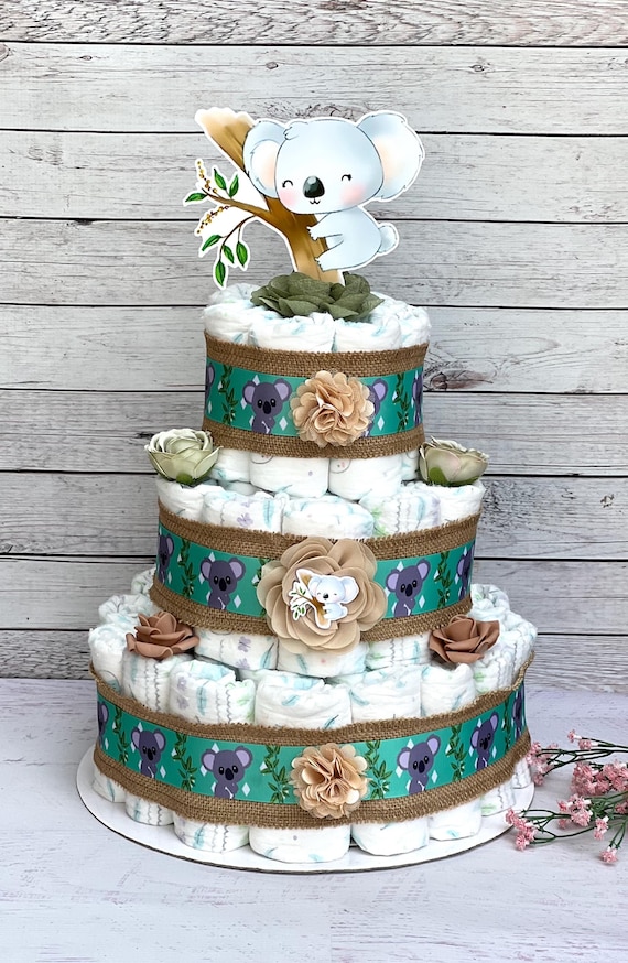 Koala Diaper Cake Baby Shower Boy Koala Baby Shower Decoration