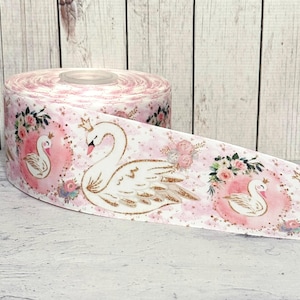 3” 1 1/2&quot; 7/8&quot; Swan Grosgrain Ribbon
