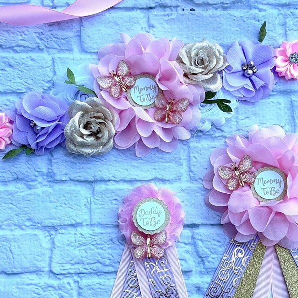 Lavender Butterfly Baby Shower Etsy