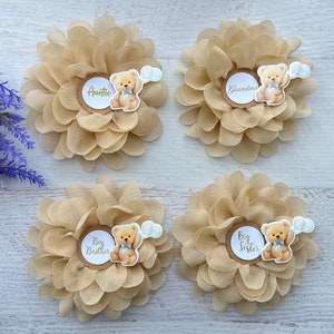 Teddy Bear Baby Shower Corsage , Mommy Pin Daddy Pin Teddy bear Family Pin Baby Shower Mommy to be Corsage Mommy Pin Baby Shower Pins