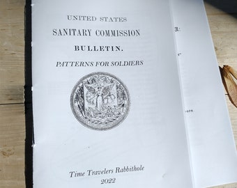 1861 - 1865 US Civil War Patterns for Soldiers, United States Sanitary Commission and others