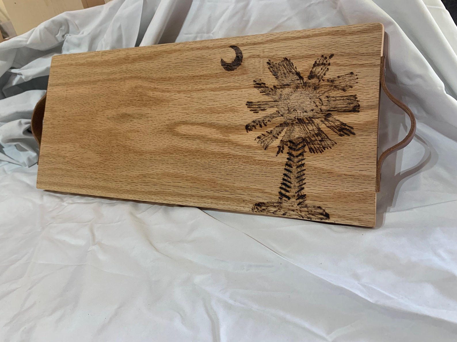 Cheese boards leather handles woodburn solid oak South Etsy