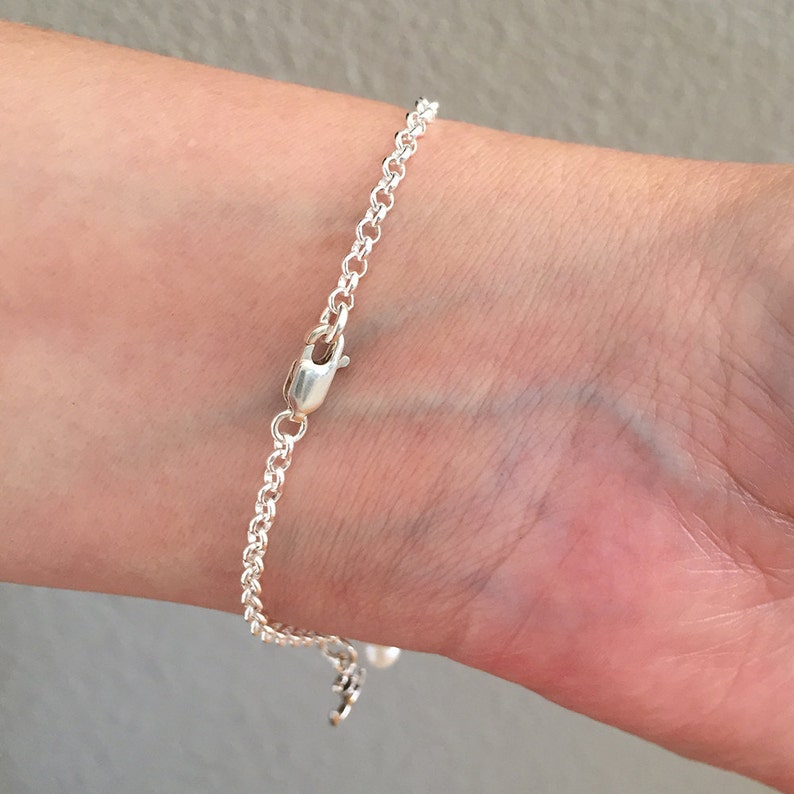Hope Charm Bracelet Sterling Silver or Anklet My Hope is Etsy