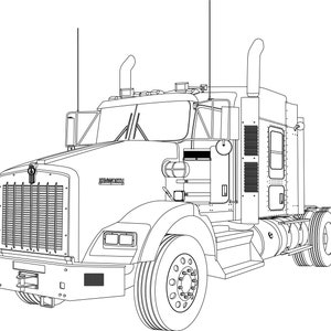 T800 Kenworth Vektor Dateien