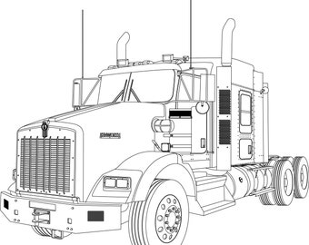 T800 Kenworth Vector files