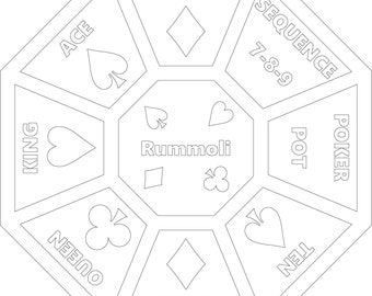 Rummoli Octagon Game board cut files