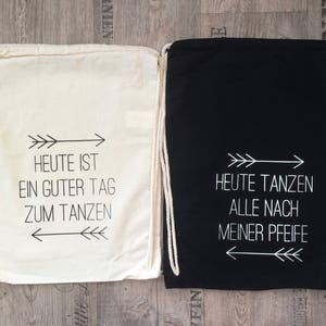 JGA Turnbeutel Rucksack Junggesellenabschied junggesellinnenabschied Hochzeit Beutel bachelorette tanzen Geschenk Überraschung für die Braut Bild 2