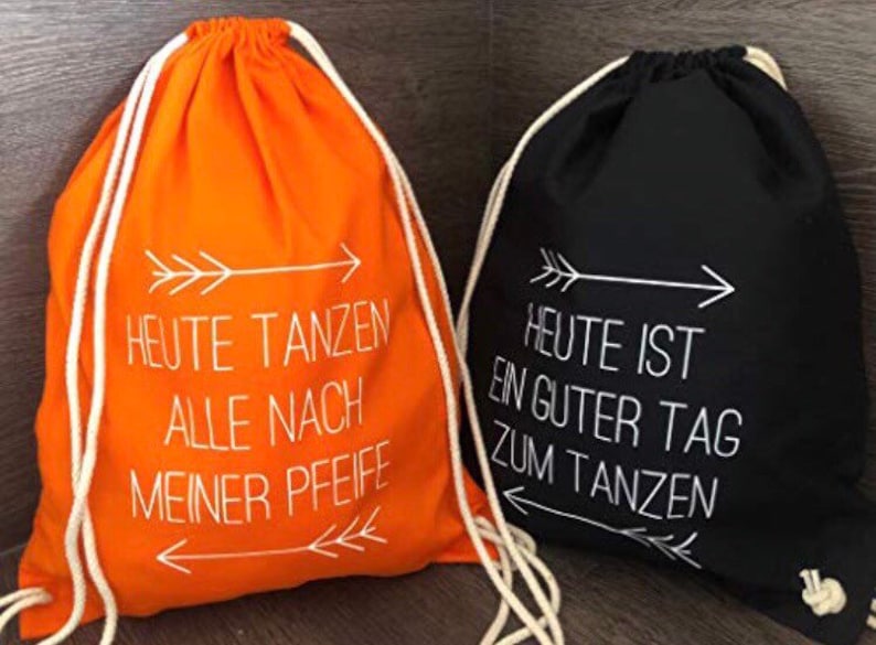 B-Ware JGA Turnbeutel Rucksack Junggesellenabschied junggesellinnenabschied Hochzeit Beutel bachelorette tanzen Geschenk Überrasc Bild 3