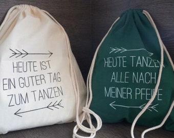 B-Ware! JGA Turnbeutel Rucksack Junggesellenabschied junggesellinnenabschied Hochzeit Beutel bachelorette tanzen Geschenk Überrasc