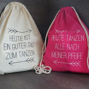 JGA Turnbeutel Rucksack Junggesellenabschied junggesellinnenabschied Hochzeit Beutel bachelorette tanzen Geschenk Überraschung für die Braut Bild 3