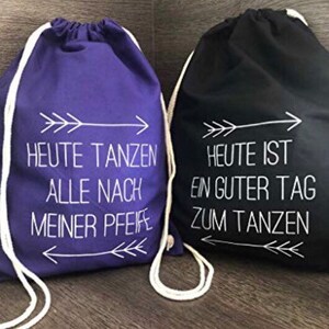 B-Ware JGA Turnbeutel Rucksack Junggesellenabschied junggesellinnenabschied Hochzeit Beutel bachelorette tanzen Geschenk Überrasc afbeelding 2