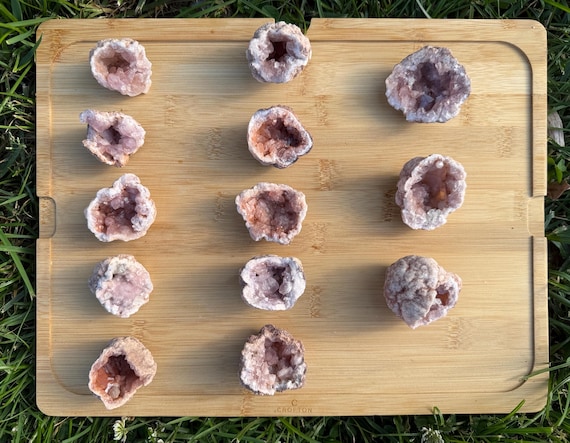 Pink Amethyst Geode, Pick Your Own, Velvety Matte Texture, Dusty Rose, Lavender Purple, Mined in Patagonia Argentina