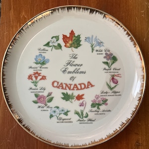 Vintage Canadian Souvenir Plate