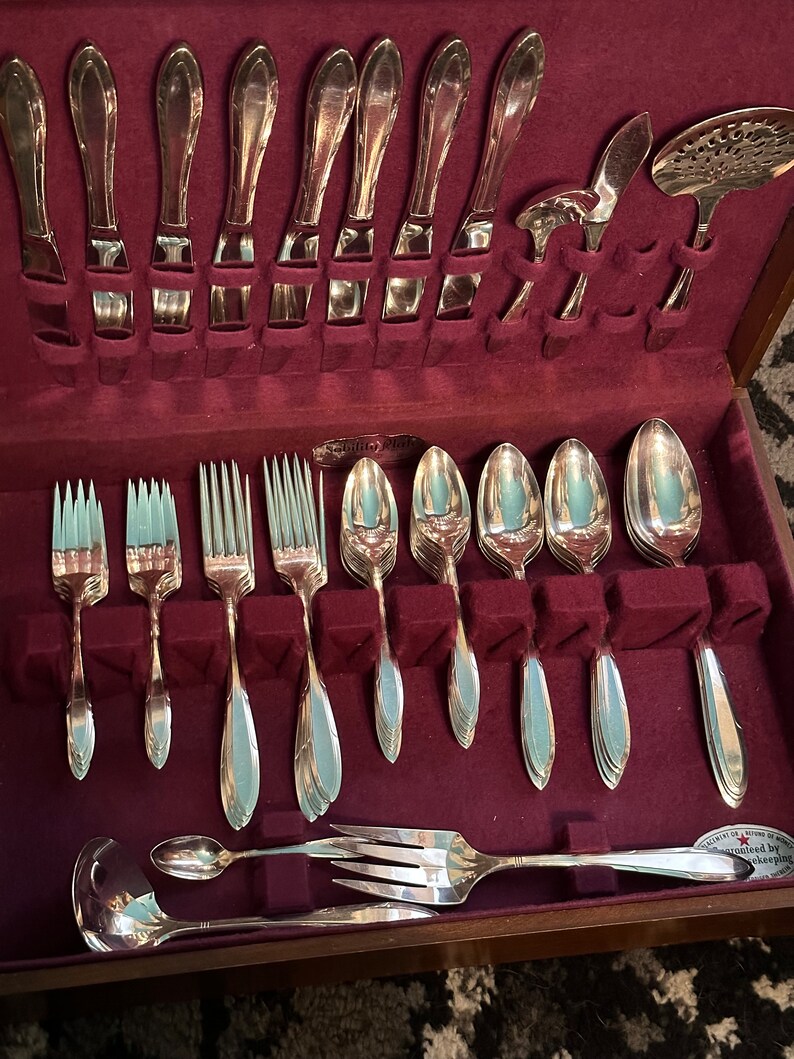 Nobility Plate reverie 1937 Complete Silver Plate Service for Eight Etsy