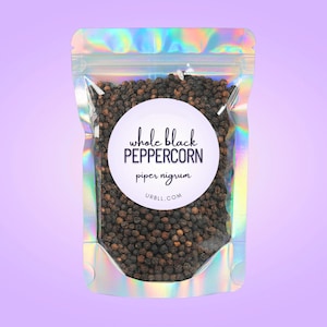 Black Peppercorn • All-Natural Dried Berry Spice • Piper nigrum • All-Natural • Culinary-Grade • Pesticide-Free • Additive-Free
