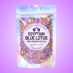 Pre-Ground Egyptian Blue Lotus • All-Natural • Additive-Free • Nymphaea caerulea • Tea & Ritual Herb • Meditative Grounding Botanical Blend