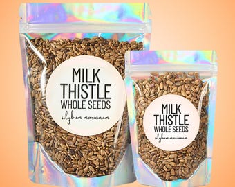 Milk Thistle Seed • Silybum marianum • All-Natural Seed • Blessed Milk Thistle • Mary Thistle • Zero Additives or Preservatives