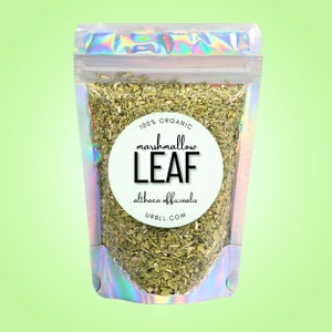 Organic Marshmallow Leaf • Althea officinalis • 100% Organic Dried Herb