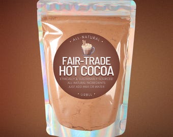 All-Natural Hot Cocoa Mix • Fair-Trade Cocoa • Simple Clean Ingredients • Cozy Winter Drink Mix