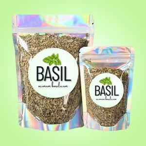 Basil Leaf • Ocimum basilicum • All-Natural Herb • Zero Additives, Pesticides or Preservatives • Sustainably Sourced from Egypt