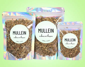 Mullein Leaf • Verbascum thapsus • Dried Loose Leaf Herb • Cut & Sifted Bulk Botanical for Tea, Rituals, Blends + Apothecary Use