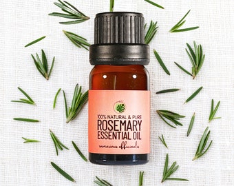 Rosemary Essential Oil • 100% Pure Rosmarinus officinalis • Steam Distilled Herbal Oil for Diffusers, Self Care & DIY