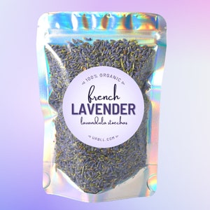 Premium French Lavender Buds • Lavandula stoecha • 100% Organic • Lavender flower buds