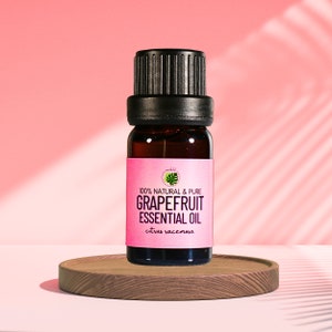 Pink Grapefruit Essential Oil • 100% Pure Citrus racemosa • Cold Pressed Peel Oil • Aromatic Botanical Oil for Diffusers, Self Care & DIY