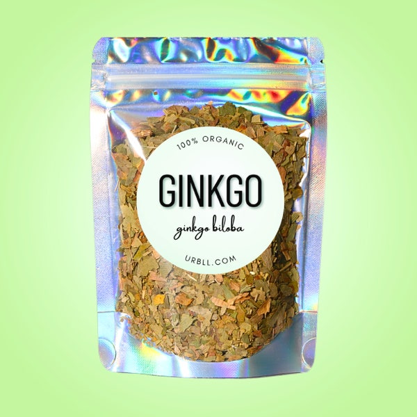 Ginkgo Biloba Leaf Organic • Ginkgo biloba • 100% Organic Dried Herb