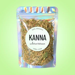 Kanna Organic Herb • Crushed Leaf • Sceletium tortuosum • 100% Organic Dried Herb • No Additives or Preservatives