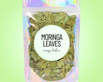 Moringa Leaf • Moringa oleifera • Dried Loose Herb • Cut & Sifted Botanical for Tea, Blends, Tinctures + Apothecary Use