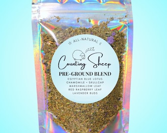 Counting Sheep Pre-Ground Herbal Blend • Ritual Botanical Tea • All-Natural • Caffeine-Free • Additive-Free • Apothecary Style