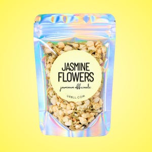 Jasmine Flowers • All-Natural • Dried Loose Whole Flowers • Bulk Botanical for Tea, Blends, Rituals, Potpourri & Apothecary Use