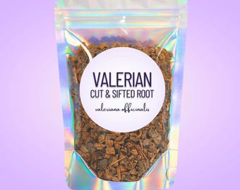 Valerian Root • All-Natural Cut & Sifted Bulk Herb • USA Grown • Health + Wellness Tea
