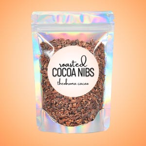 Roasted Cocoa Nibs • All-Natural Cracked Beans • Theobroma cacao