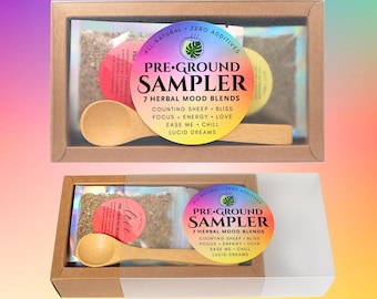 Pre-Ground Herbal Blend Sampler • Botanical Variety Pack • Ritual-Inspired Herb Set
