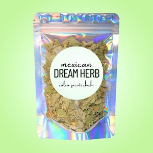Mexican Dream Herb • Calea Zacatechichi • Bitter Grass • Lucid Dream Tea Herb • Dried All-Natural Leaves • Dreamwork Botanical Herb