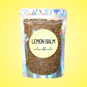 Lemon Balm • All-Natural Herbal Tea • Loose Leaf Melissa officinalis • Caffeine-Free