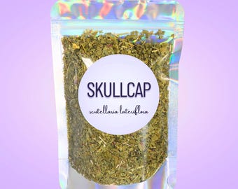 Skullcap Herb • Scutellaria lateriflora • Dried Loose Leaf • Cut & Sifted Bulk Botanical for Tea, Blends, Rituals + Apothecary Use