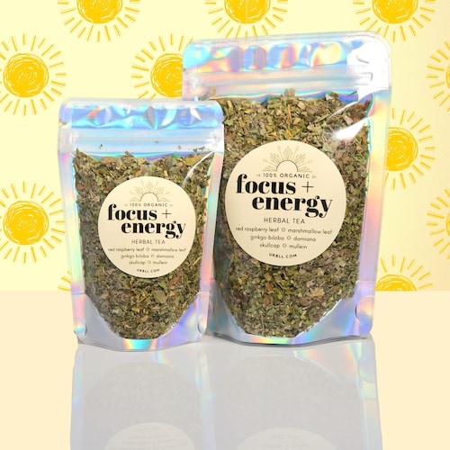 Focus Energy Herbal TEA Blend Energizing 100 Organic Etsy