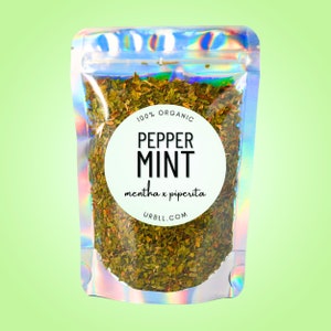 Organic Peppermint • Mentha x Piperita • 100% Organic Dried Herb