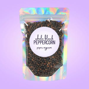 Black Peppercorn • All-Natural Dried Berry Spice • Piper nigrum • All-Natural • Culinary-Grade • Pesticide-Free • Additive-Free