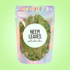 Neem Leaves • All-Natural Dried Loose Leaf • Cut & Sifted Bulk Herb • For Tea, Tinctures, Herbal Blends, Skincare, Hair Care + Apothecary
