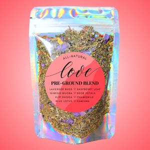 Love Pre-Ground Herbal Blend • Floral Ceremony Romantic Tea Blend • All-Natural Ritual & Meditation Blend • Loose Incense • Additive-Free