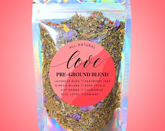 Love Pre-Ground Herbal Blend • Floral Ceremony Romantic Tea Blend • All-Natural Ritual & Meditation Blend • Loose Incense • Additive-Free
